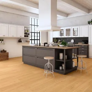 Pavimento laminato effetto legno giallo, resistente all'acqua, AC4 classe 32, sp. 8 mm, ARTENS Taranis, 2.22 m²