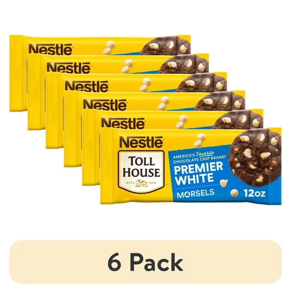 (6 pack) Nestle Toll House Premier White Regular Baking Chips, 12 oz Bag $29.76 41.3 ¢/oz