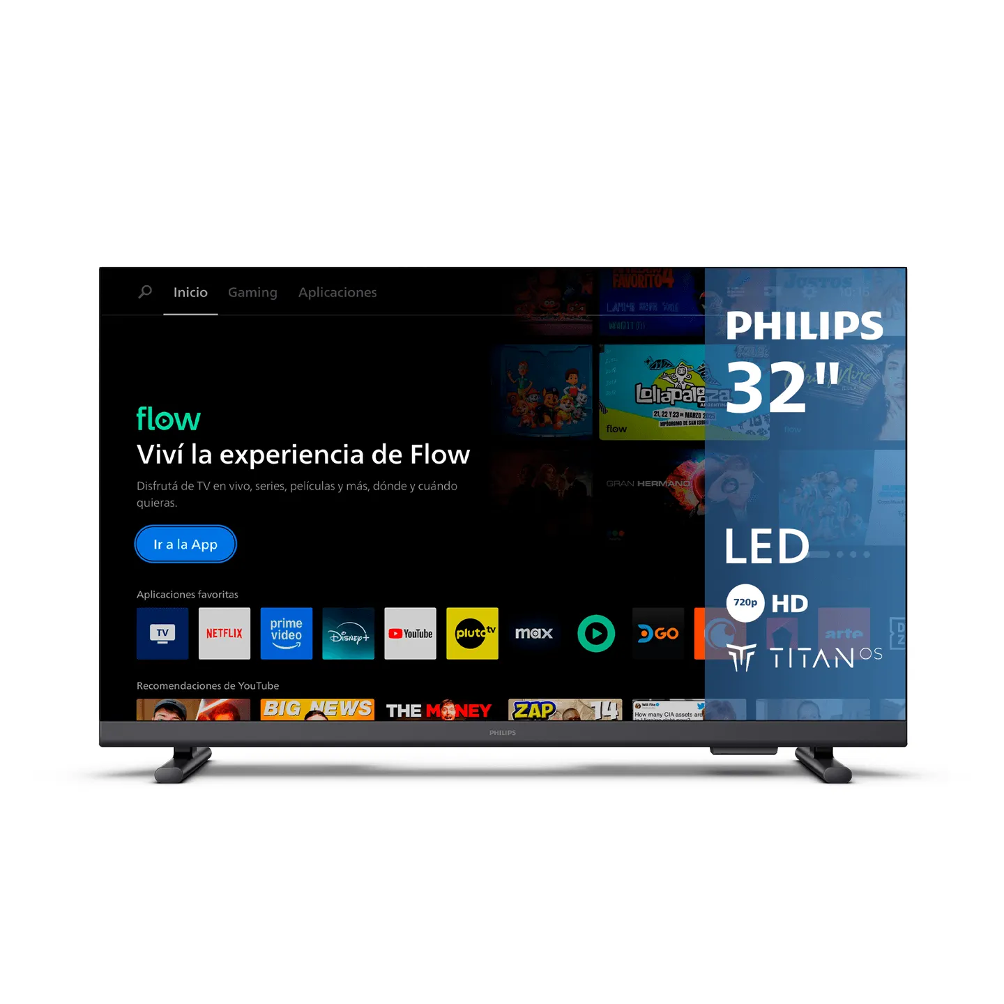TV LED 32'' Philips Full HD 32PHD6910/77 con Titan OS