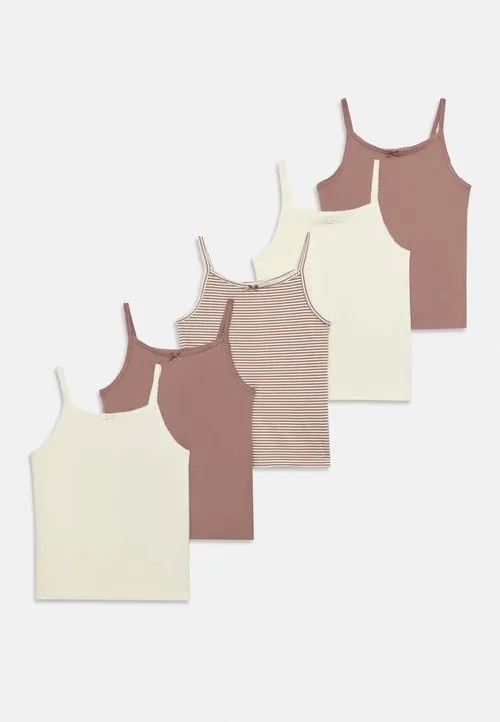 5 PACK - Undertrøye - off white/berry/mottled light grey