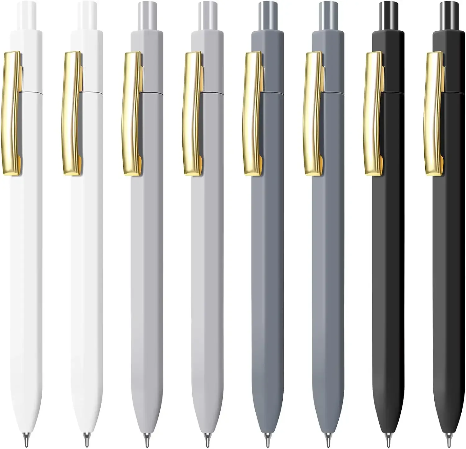 Vitoler 0.7mm Ballpoint Pens Black Ink Smooth Writing,8pcs | Retractable Pen Quick Dry for Bible Office School Supplies