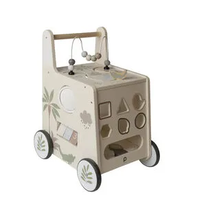 Chariot de marche ludique en bois Little Savane