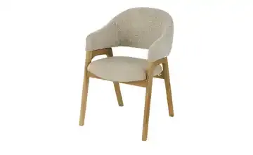 Armlehnstuhl mit Eiche Massivholzgestell Erik