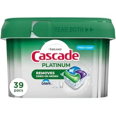 Platinum Dishwasher Detergent Fresh, 39ct
