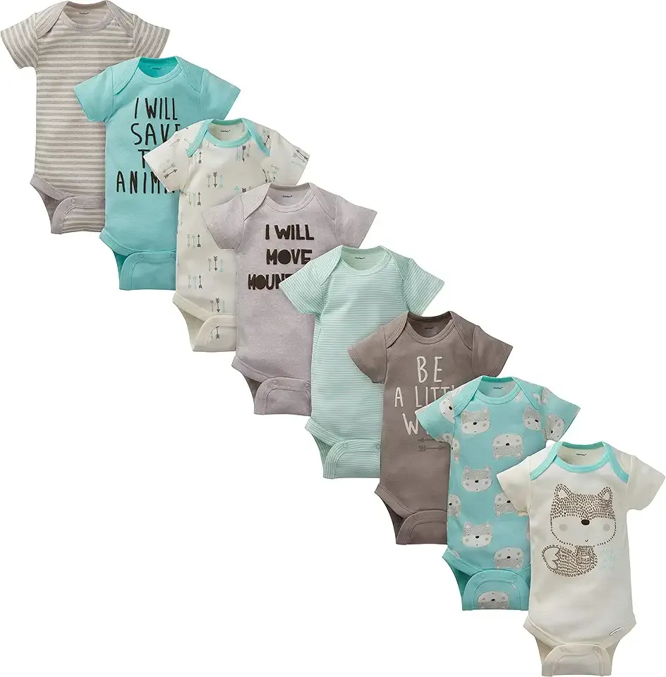 unisex-baby 8-pack Short Sleeve Onesies Bodysuits