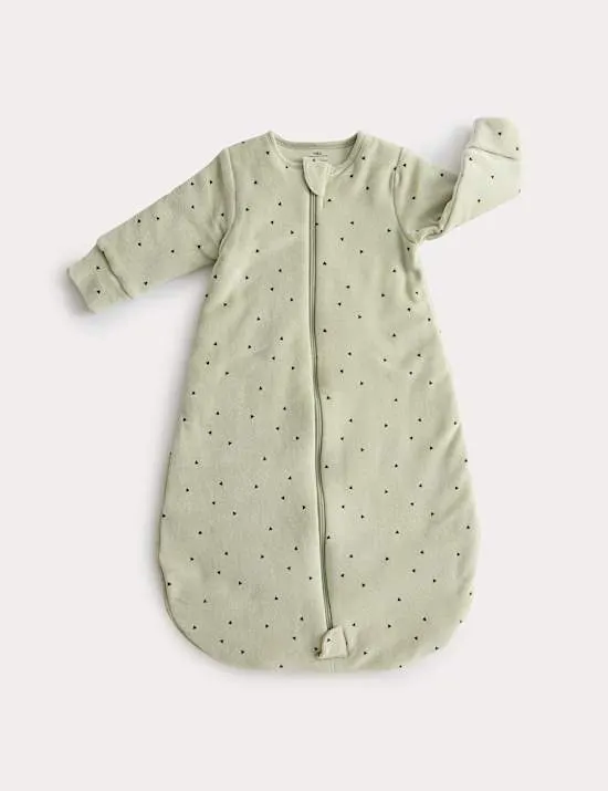 Velour Geometric 2.5 Tog Sleeping Bag (0-36 Mths)