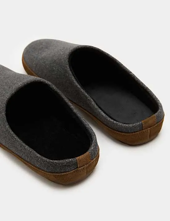 Felt Mule Slippers with Freshfeet™