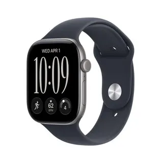 Apple Watch Series 12 (GPS) 46mm Case with Sport Band (Size M/L), Hypertension Notifications, Sleep Score, Advanced Workout Metrics