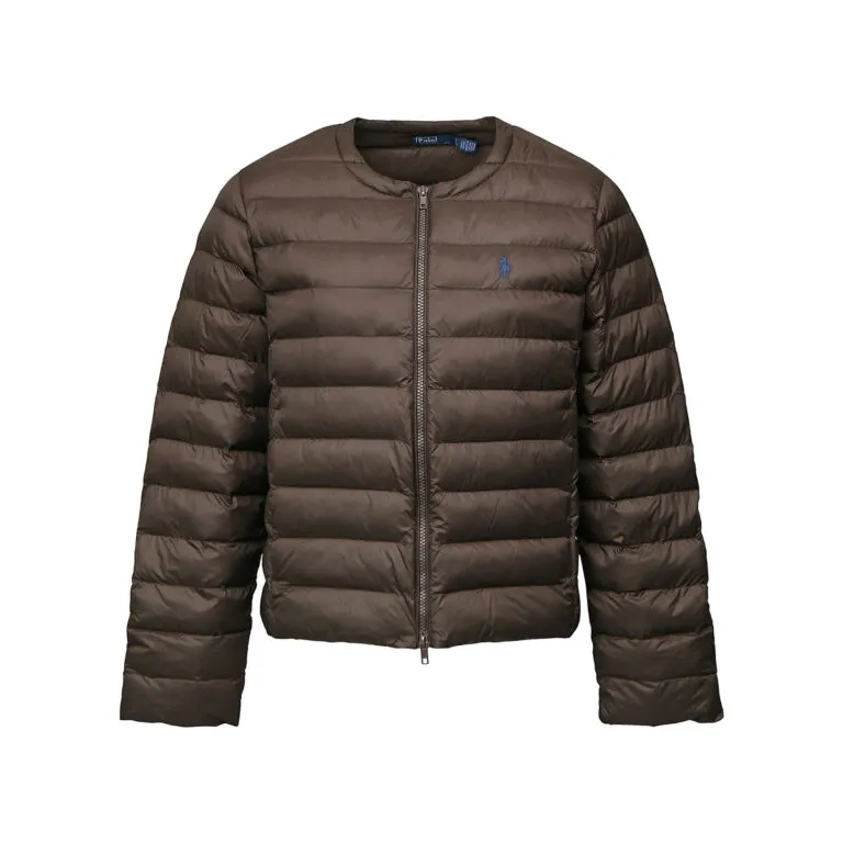 Channeled Puffer Jacket - Brun