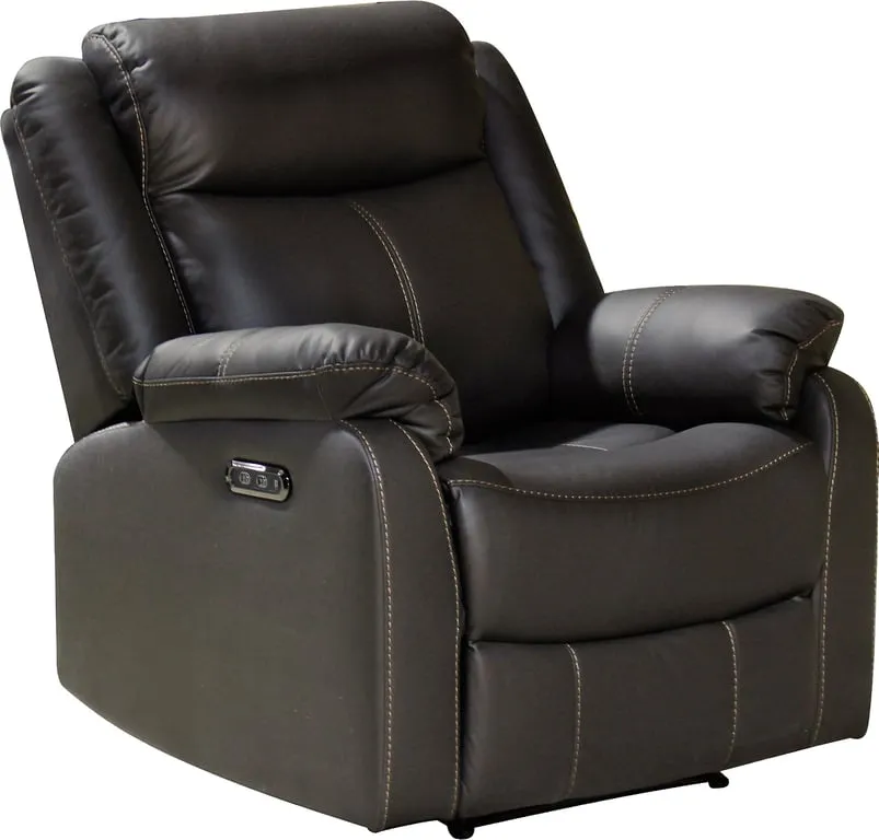 Jackson elektrisk recliner Elektrisk, mørk brun mikrofiber