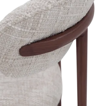 Barstoel MARGIT Natural/Walnut