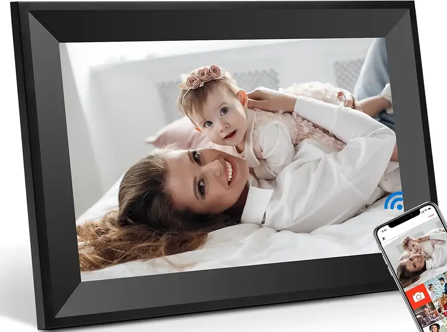Uhale Digital Picture Frame 10.1 inch IPS Touch Screen Digital Photo Frame WiFi Enabled丨Wall Mountable丨Auto-Rotate Send Best Wishes via “Uhale ”App-for Families＆Friends or Grandparents Gift