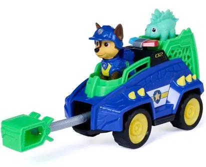 LA PAT'PATROUILLE - VEHICULE + FIGURINE CHASE - LE FILM MISSION DINO