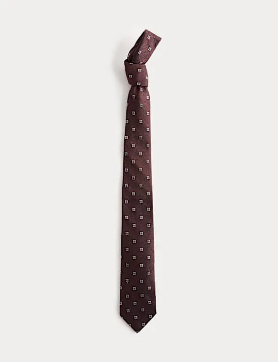 Geometric Silk Rich Tie