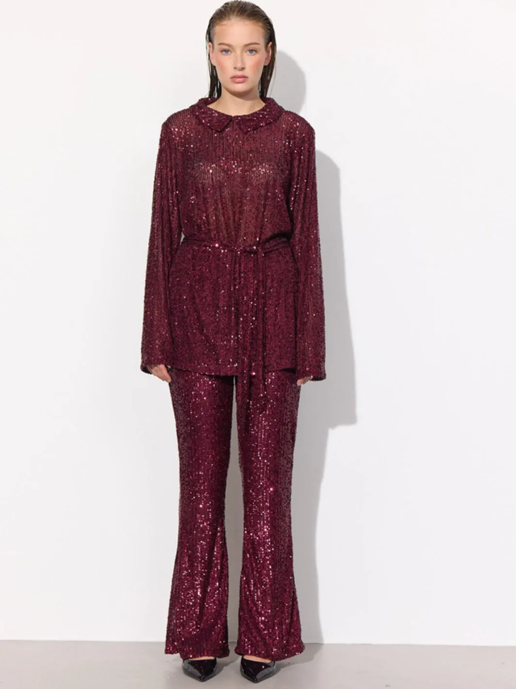 KARIN SEQUIN TROUSERS