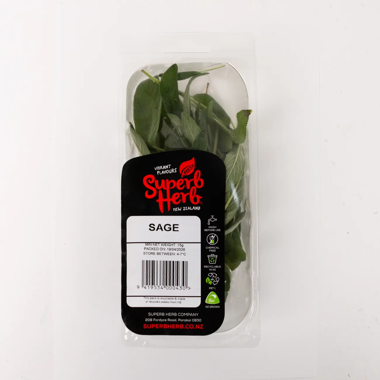 superb herb sage prepack 15g