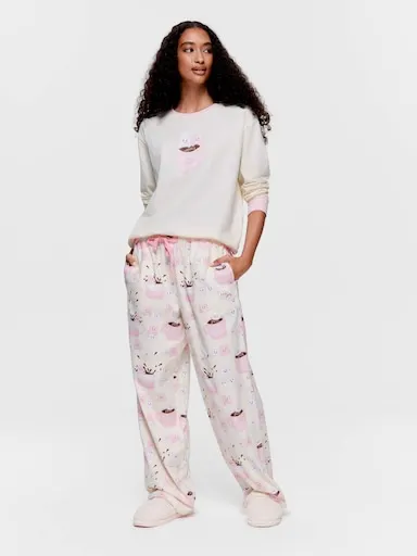 Happy Marshmallow 100% Cotton Flannelette Classic Pj Pant