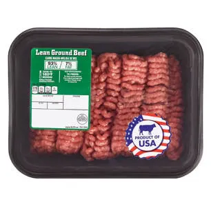 Fresh 93% Lean 7% Fat Ground Beef, per lb