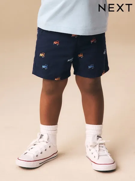 Navy Tractor Chino Shorts (3mths-7yrs)
