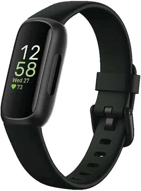 Inspire 3 Health & Fitness Tracker with Stress Management, Workout Intensity, Sleep Tracking, 24/7 Heart Rate - 3-Month Google Health Premium Membership Included - Midnight Zen/Black