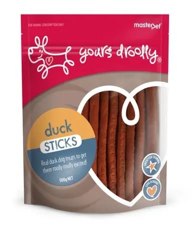 Yours Droolly Duck Sticks Dog Treats