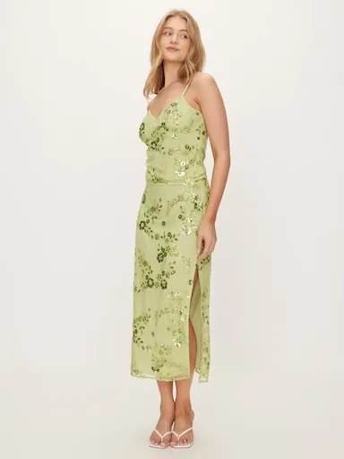 Cala Beaded Midi Skirt