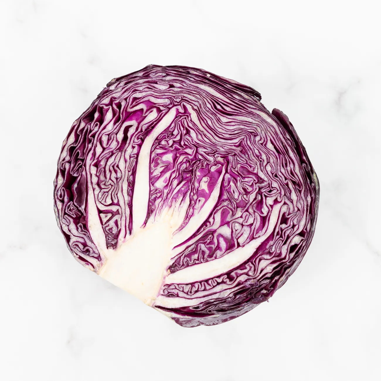 cabbages red half