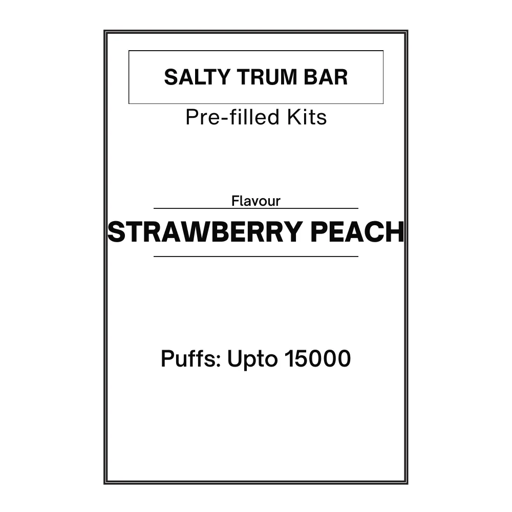 Strawberry Peach -Salty TRUM Bar Pre-filled Kit 28.5mg/mL