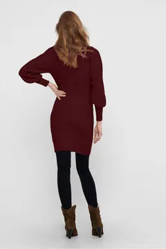 Vestido corto de canalé