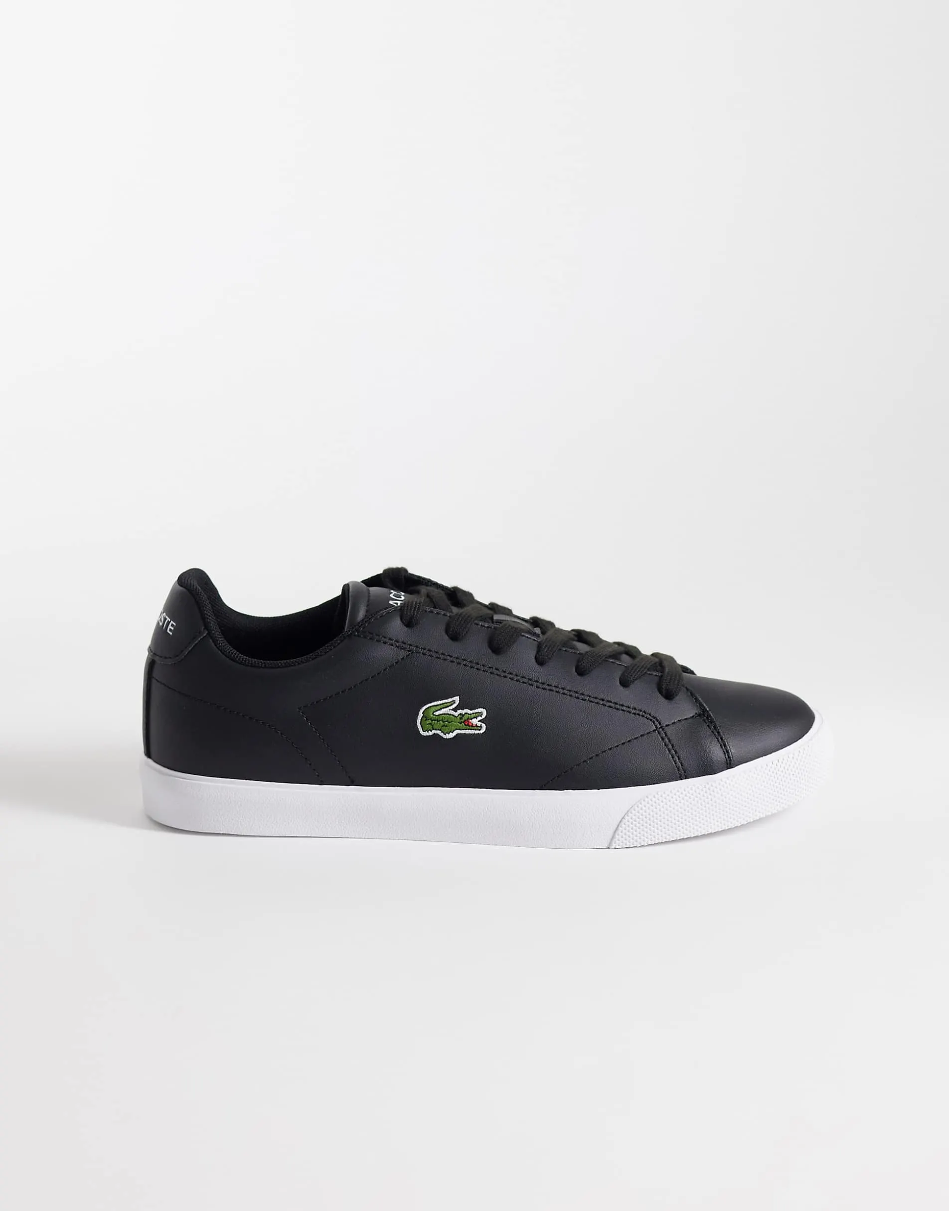 Lacoste lerond set trainer in black and white