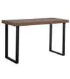 Mesa de estudio DAREK estilo industrial en color roble Nordish y patas negras