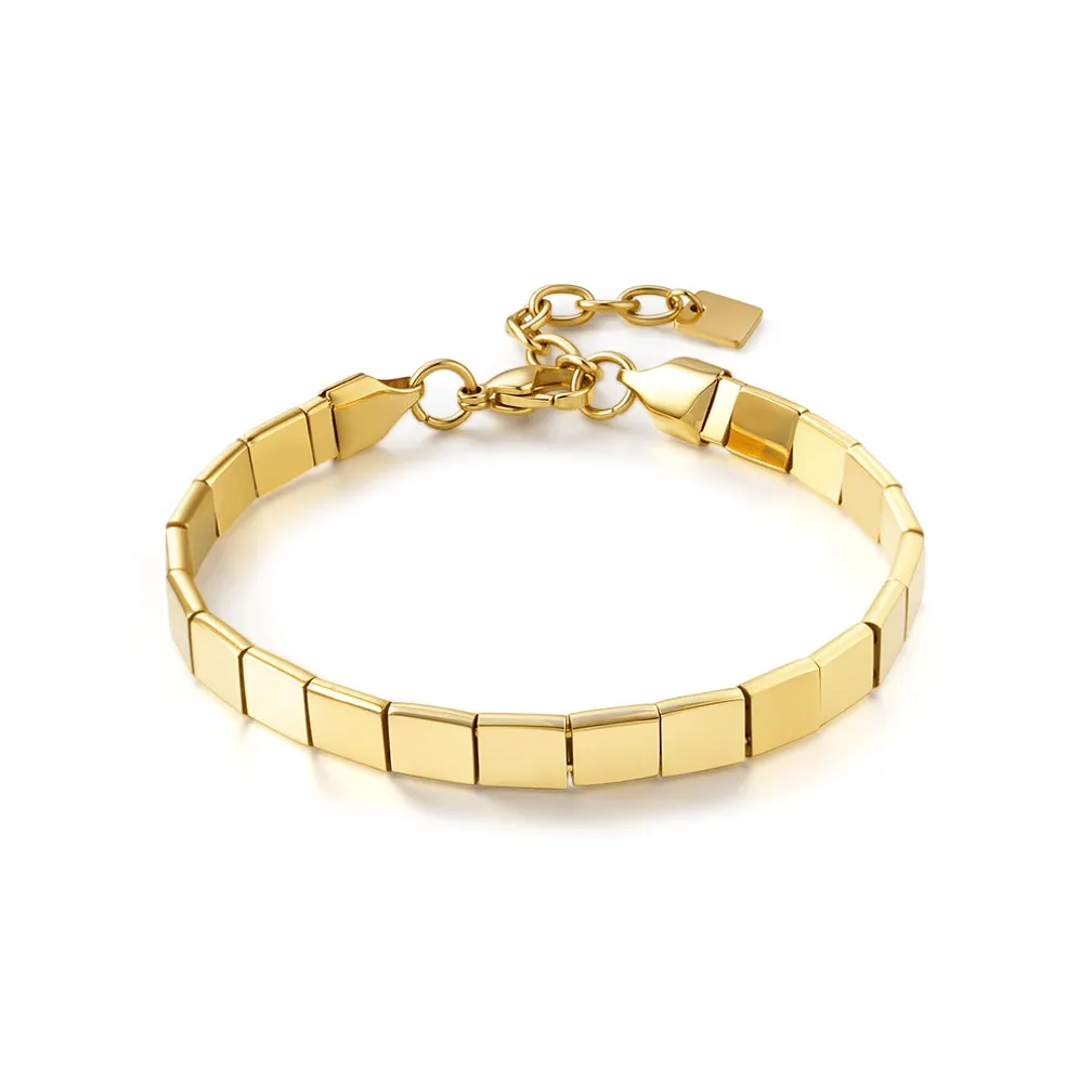 Armband in edelstaal, schakelvorm
