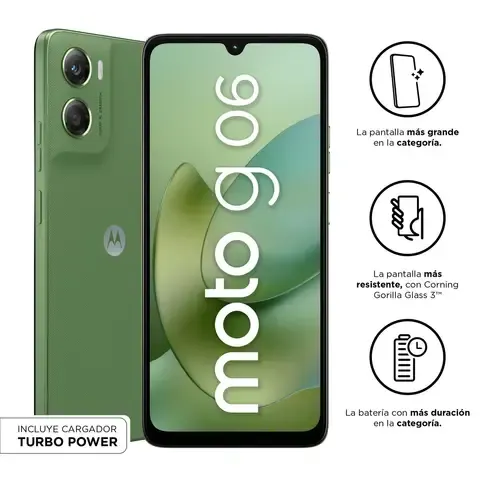 Celular Motorola G06 4GB+128GB Tendril Verde