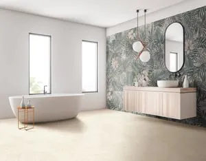 Piastrella da pavimento e rivestimento interno in gres porcellanato 60 x 120 cm rettificato beige opaco Evitca R9 traffico molto intenso (pei 5/5) Sp. 9.5 mm 1.44 mq