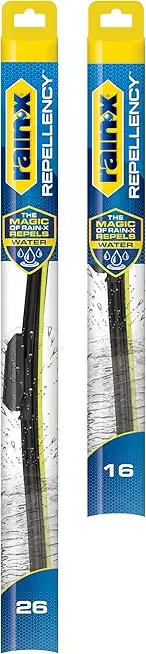 Rain-X 810348 Repellency Water Repellent Wiper Blades, 26" & 16" Windshield Wipers,New & Improved Version of Latitude [Amazon Exclusive]