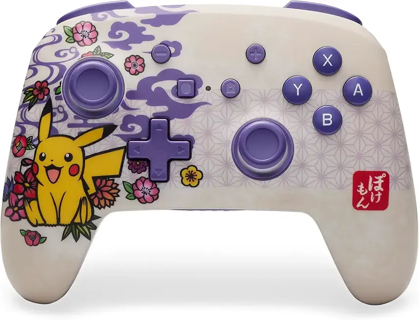 PowerA Enhanced Wireless Controller for Nintendo Switch/Switch 2 / Switch Lite/OLED Model - Pokémon Blossom - Gamepad, game controller, Officially Licensed