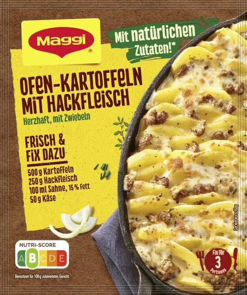 Maggi fix & frisch Ofen-Kartoffeln mit Hackfleisch 34 g