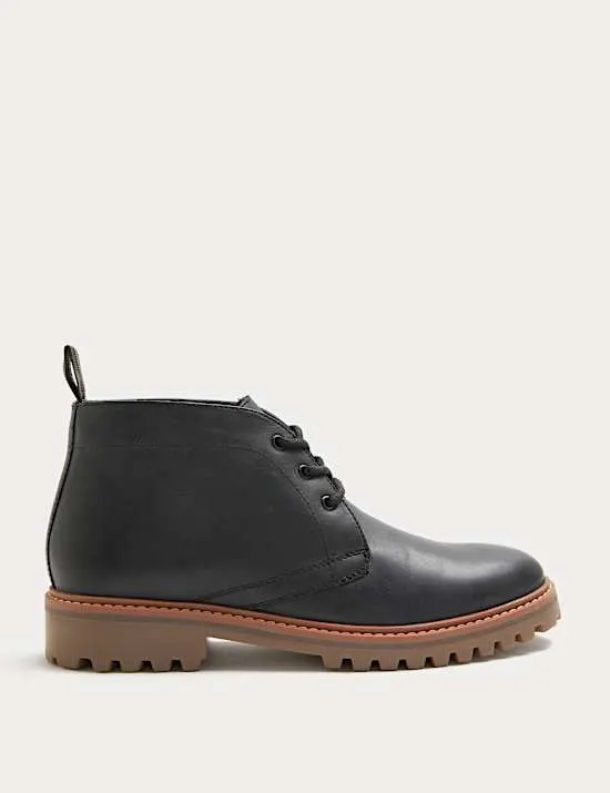 Chukka-Stiefel aus Leder