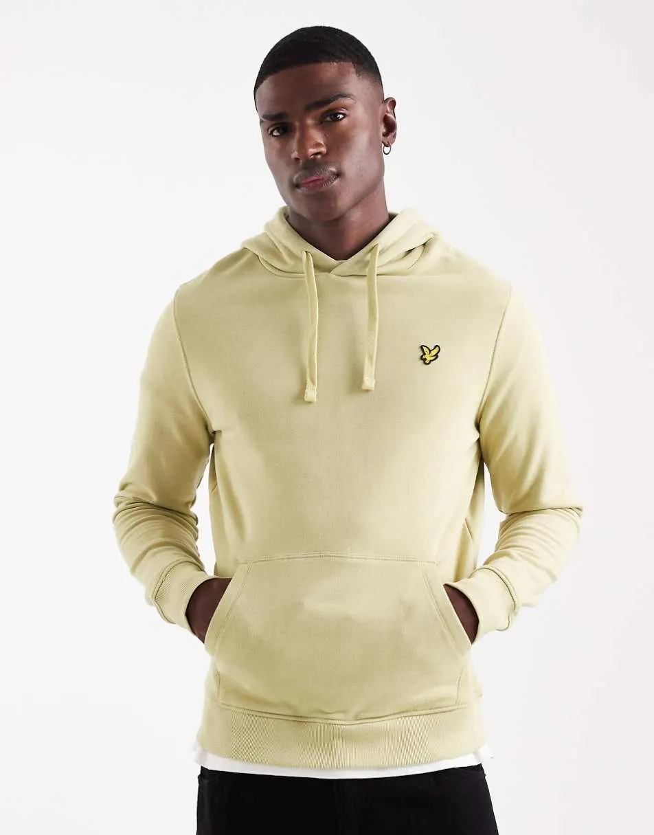 Lyle & Scott pullover hoodie in pale willow