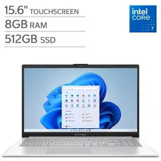 ASUS Vivobook 15.6" Touchscreen Laptop - Intel Core 7 150U - Full HD (1920 x 1080) - 512GB SSD - Windows 11 Home