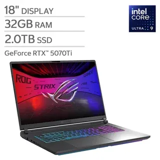 ASUS ROG Strix G18 18" Gaming Laptop - Intel Core Ultra 9 Processor 275HX - GeForce RTX 5070TI, 2.5K 240Hz/3ms Nebula Display - 32GB RAM, 2TB SSD - Windows 11 Home