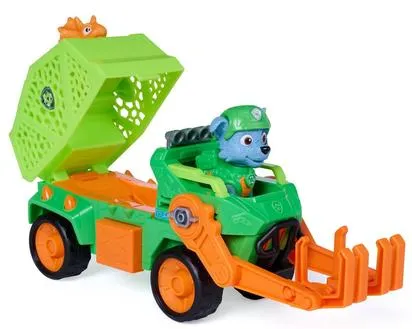 LA PAT'PATROUILLE -VEHICULE + FIGURINE ROCKY - LE FILM MISSION DINO
