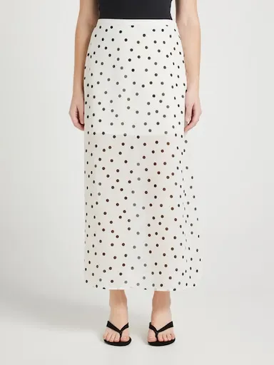 Vera Sheer Midi Skirt