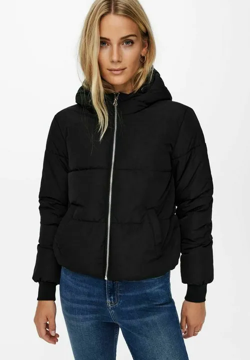 JDYNEWERICA LIFE HOOD - Vinterjakke - black
