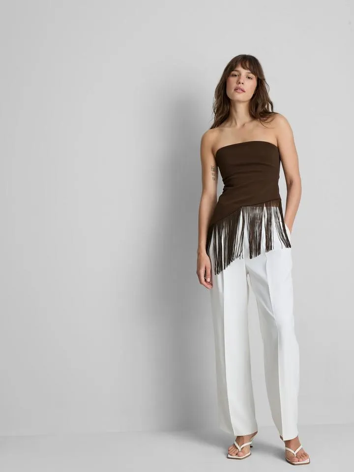 Top a fascia lungo con frange