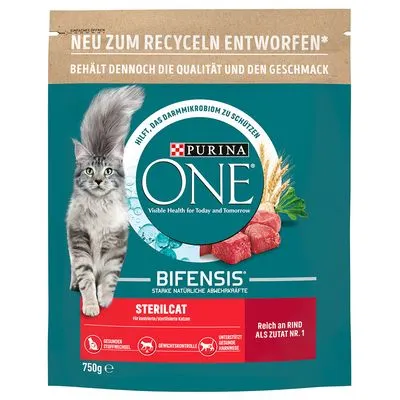 Croquettes PURINA ONE 2 x 650 / 750 g : 50 % de remise sur le 2ème sac !