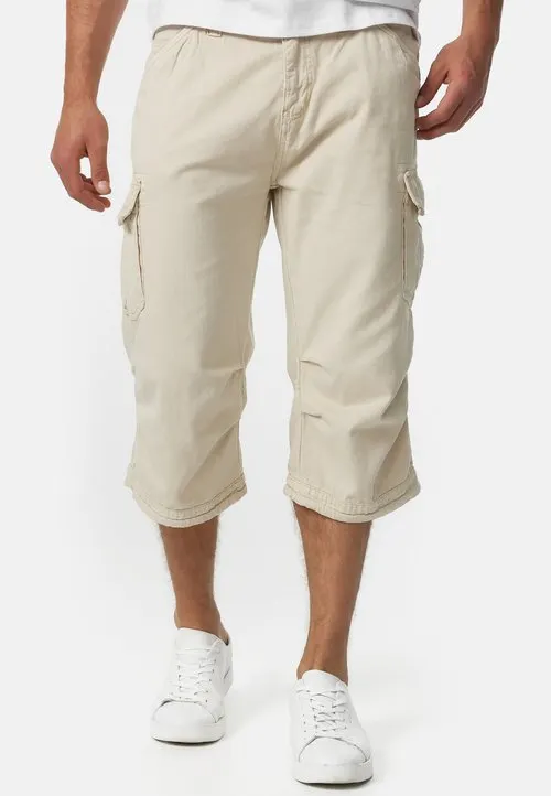 NICOLAS CHECK SHORTS CARGO - Jeansshorts - fog