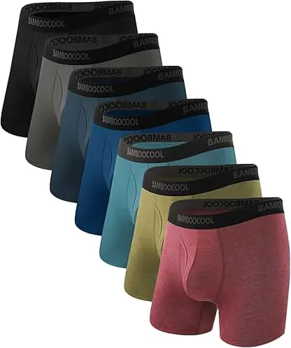 BAMBOO COOL Men's Underwear Breathable Boxer…