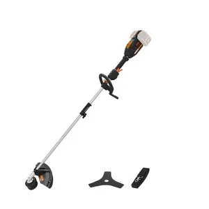 Decespugliatore a batteria brushless 40V in polipropilene WORX Powershare WG186E.92 impugnatura a D, testa in nylon 2 fili, batteria non inclusa