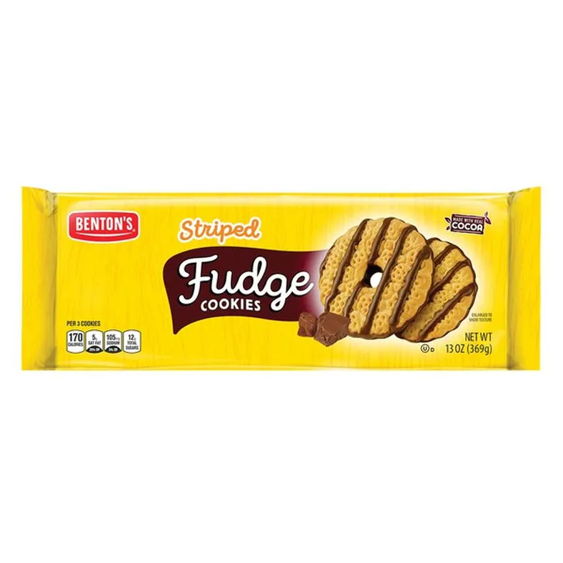 Benton's Fudge Striped Shortbread Cookies